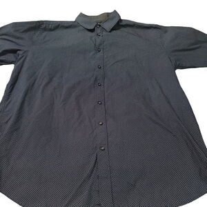 Beverly Hills Polo Club Mens Button Up Blue Size 2XLB Cotton Blend Short Sleeve